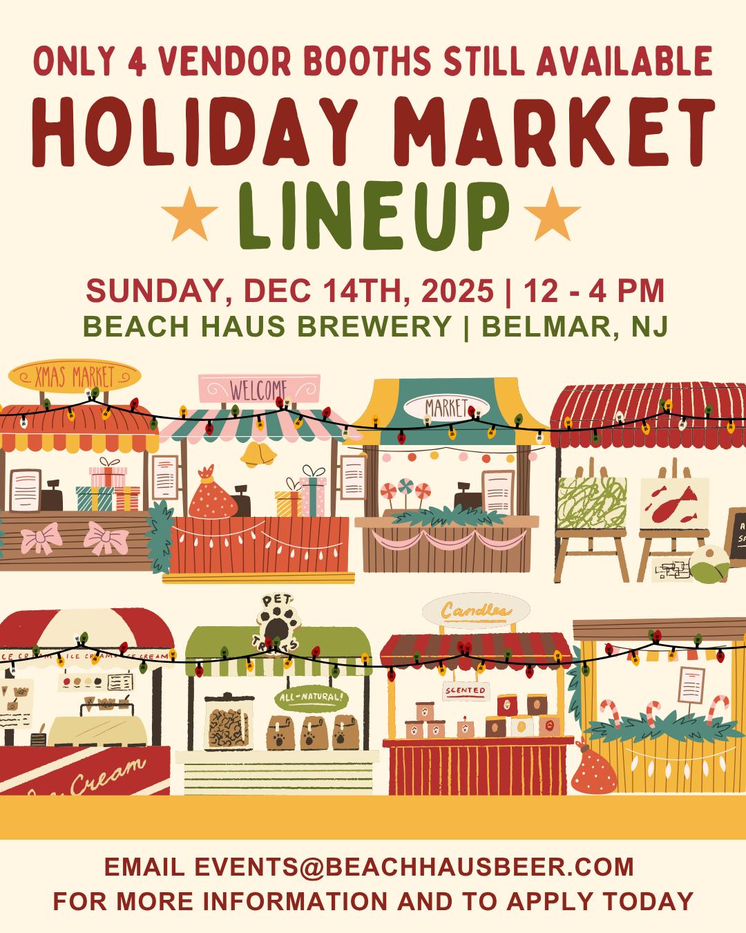Holiday Market December 14, 2025 - Vendor Ticket