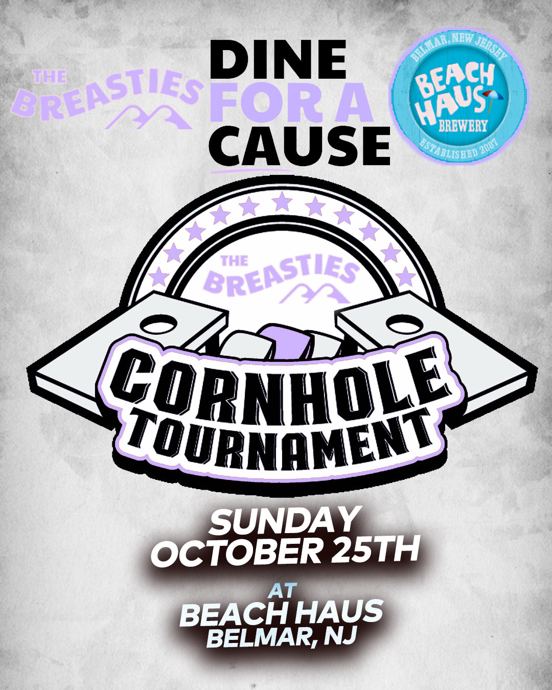 Breasties Cornhole Tournament - Oct 25th - Team Sign Up