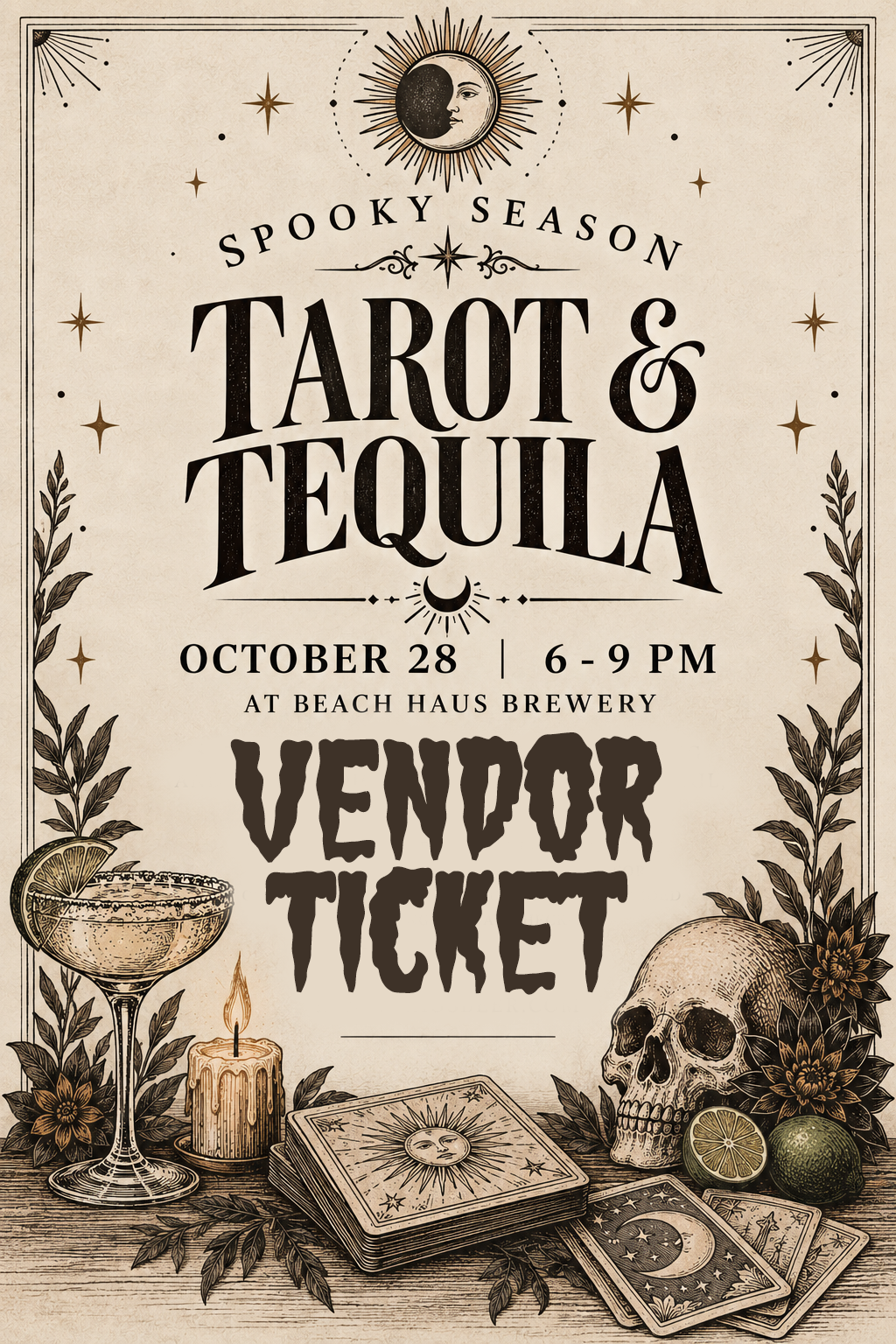 Tarot & Tequila Oct. 28 2026 - Vendor Ticket