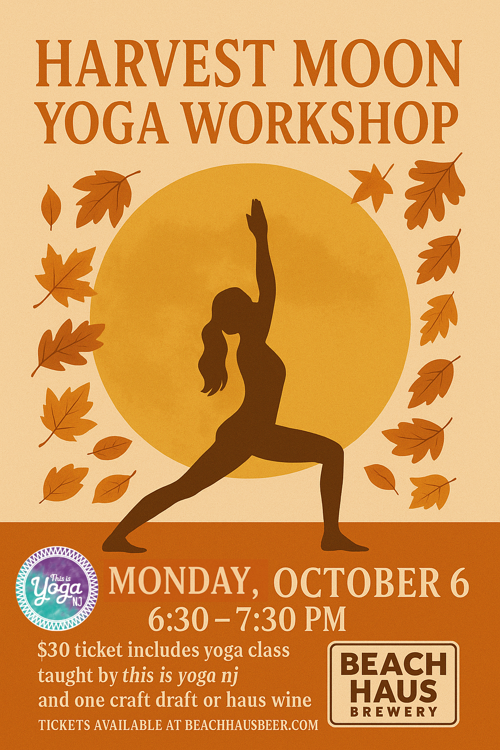 Harvest Moon Yoga Workshop - October 6, 2025