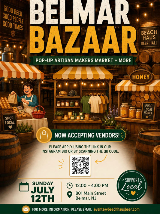 Belmar Bazaar July 12, 2026 - Vendor Ticket