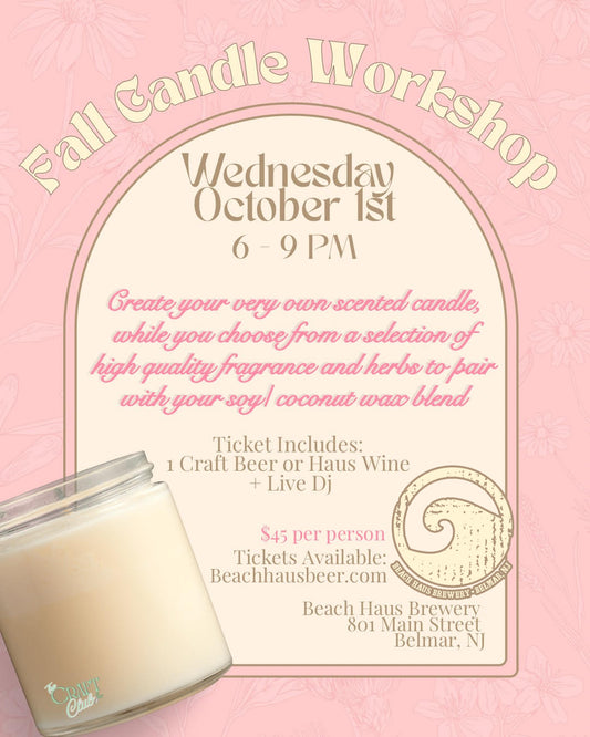 Fall Candle Workshop on October 1, 2025