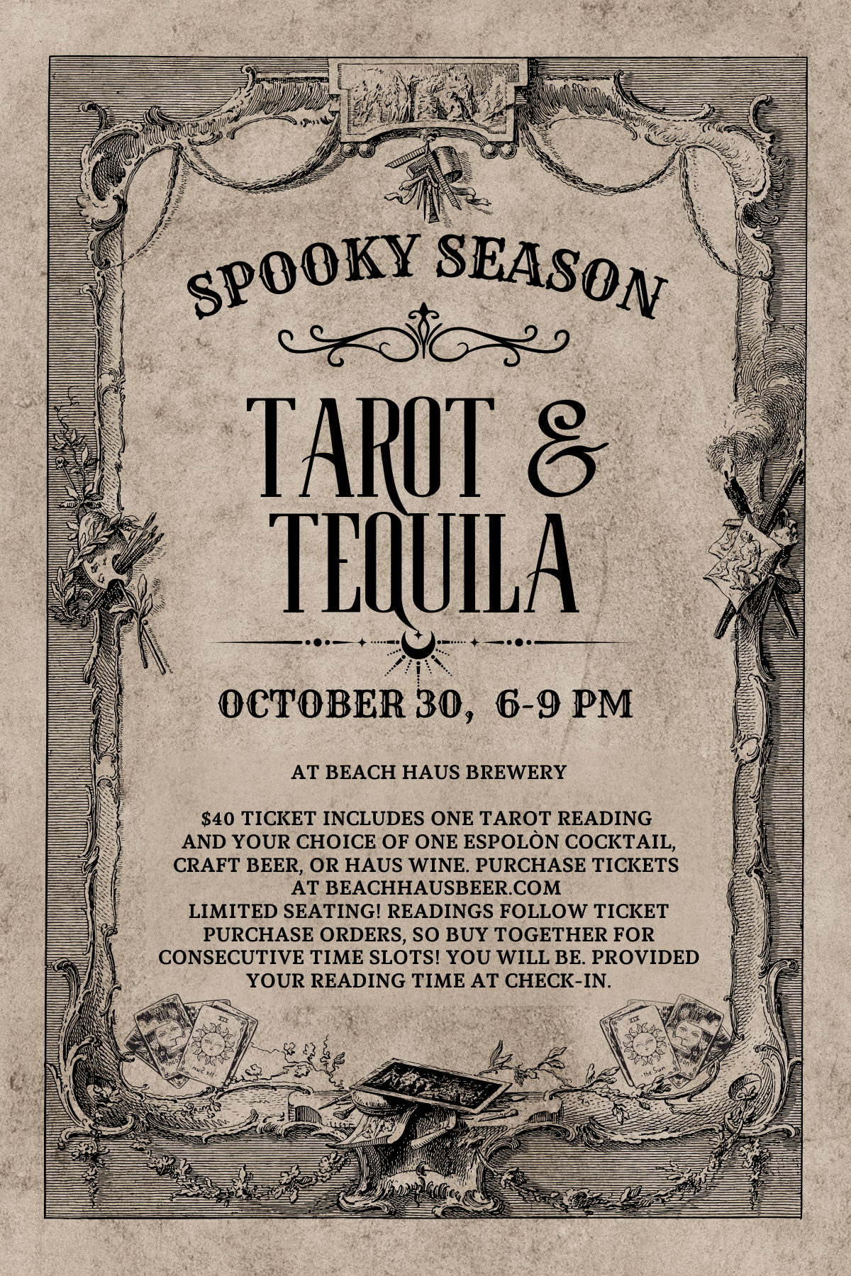 Tarot & Tequila on October 30, 2025