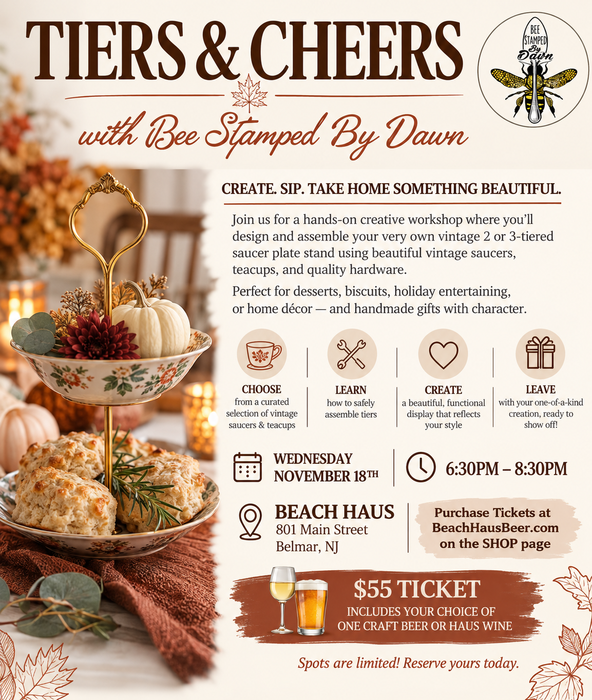 Tiers & Cheers Workshop - November 18, 2026